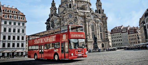 Grande excursão de ônibus pela cidade de Dresden